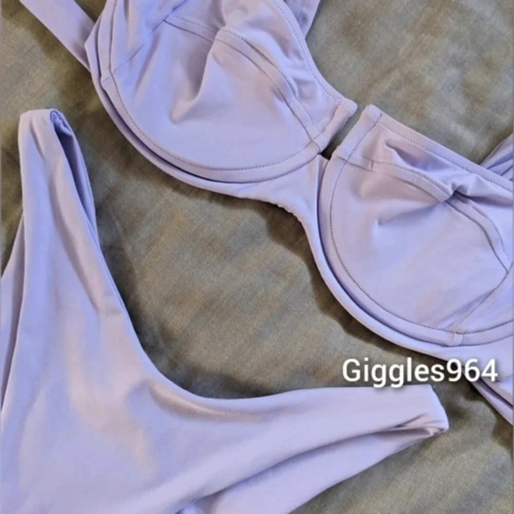 L*Space Camellia Cabana Bikini Set Wisteria